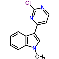 3-(2-氯-4-嘧啶基)-1-甲基-1H-吲哚结构式
