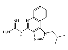 1-isobutyl-1H-imidazo[4,5-c]quinolin-4-guanidine结构式