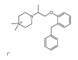 4-[1-(2-benzylphenoxy)propan-2-yl]-1,1-dimethylpiperazin-1-ium,iodide结构式