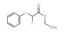 氟(苯巯基)乙酸乙酯结构式