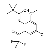 N-[4-chloro-2-methoxy-6-(2,2,2-trifluoroacetyl)phenyl]-2,2-dimethylpropanamide Structure