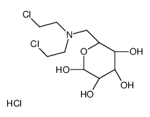(3R,4S,5R,6R)-6-[bis(2-chloroethyl)aminomethyl]oxane-2,3,4,5-tetrol,hydrochloride Structure