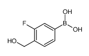 3-氟-4-羟甲基苯硼酸结构式