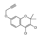 3,4-dichloro-2,2-dimethyl-7-prop-2-ynoxychromene Structure