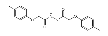 N,N'-bis-p-tolyloxyacetyl-hydrazine Structure