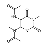 Uracil,5-acetamido-1,3-dimethyl-6-N-methylacetamido- (6CI) Structure