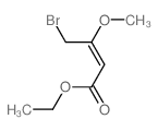 2-Butenoic acid,4-bromo-3-methoxy-, ethyl ester结构式