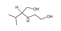 (S)-2-(2-Hydroxy-ethylamino)-3-methyl-butan-1-ol结构式