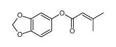 1,3-benzodioxol-5-yl 3-methylbut-2-enoate Structure
