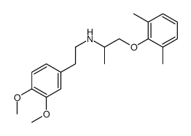 1-(2,6-dimethylphenoxy)-2-(3,4-dimethoxyphenylethylamino)propane structure