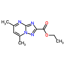 Ethyl 5,7-dimethyl-[1,2,4]triazolo[1,5-a]pyrimidine-2-carboxylate Structure