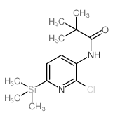 N-(2-氯-6-(三甲基甲硅烷基)吡啶-3-基)-棕榈酰胺结构式