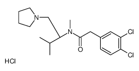 2-(3,4-dichlorophenyl)-N-methyl-N-[(2S)-3-methyl-1-pyrrolidin-1-ylbutan-2-yl]acetamide,hydrochloride Structure