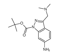 tert-butyl 3-[(dimethylamino)methyl]-6-amino-1H-indazole-1-carboxylate Structure