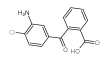 2-(3-氨基-4-氯苯甲酰)苯甲酸结构式