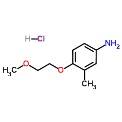 4-(2-Methoxyethoxy)-3-methylaniline hydrochloride (1:1) Structure