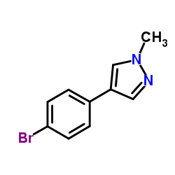 4-(4-Bromophenyl)-1-methyl-1H-pyrazole Structure