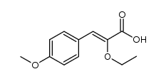 (Z)-2-ethoxy-3-(4-methoxyphenyl)propenoic acid Structure
