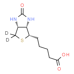 Biotin-(ring-6,6-d2) Structure