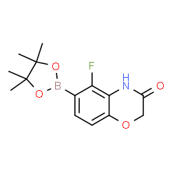 5-Fluoro-3-oxo-3,4-dihydro-2H-benzo[b][1,4]oxazine-6-boronic Acid Pinacol Ester Structure