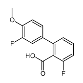 2-fluoro-6-(3-fluoro-4-methoxyphenyl)benzoic acid结构式