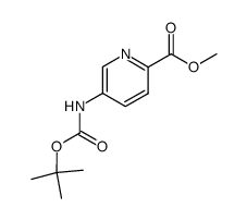 5-((叔丁氧基羰基)氨基)吡啶-2-甲酸甲酯结构式