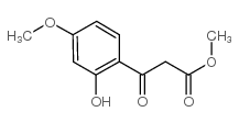 3-(2-羟基-4-甲氧基苯基)-3-氧丙酸甲酯结构式