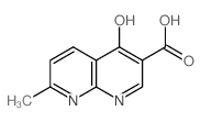 4-羟基-7-甲基-1,8-萘啶-3-羧酸结构式