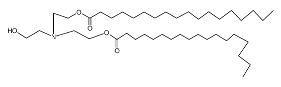 Octadecanoic acid,[(2-hydroxyethyl)imino]di-2,1-ethanediyl ester Structure