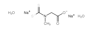 n-(dithiocarboxy)sarcosine, disodium salt, dihydrate Structure