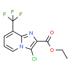 Ethyl 3-chloro-8-(trifluoromethyl)imidazo[1,2-a]pyridine-2-carboxylate Structure