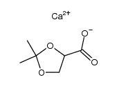 2,2-dimethyl-1,3-dioxolane-4-carboxylic acid calcium salt Structure