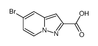 5-溴吡唑并[1,5-a]吡啶-2-羧酸结构式