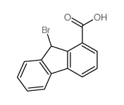 9-bromo-9H-fluorene-1-carboxylic acid结构式