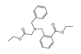 ethyl 2-((benzyl(2-ethoxy-2-oxoethyl)amino)methyl)benzoate结构式
