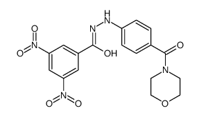N'-[4-(morpholine-4-carbonyl)phenyl]-3,5-dinitrobenzohydrazide Structure