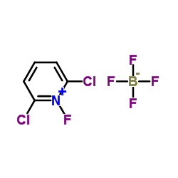 2,6-Dichloro-1-fluoropyridinium tetrafluoroborate Structure