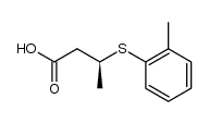 (S)-3-(o-tolylthio)butanoic acid结构式