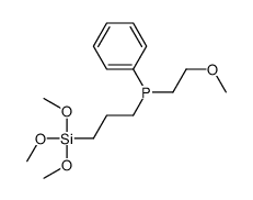 2-methoxyethyl-phenyl-(3-trimethoxysilylpropyl)phosphane Structure
