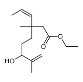 ethyl 6-hydroxy-3,7-dimethyl-3-prop-1-enyloct-7-enoate Structure