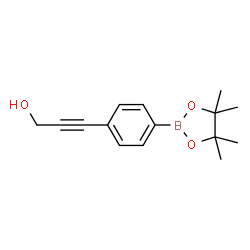 4-(3-Hydroxy-1-propynyl)benzeneboronic acid pinacol ester Structure