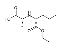 (R)-N-(1-羧乙基)-D-正缬氨酸1-乙基酯结构式