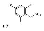 (4-Bromo-2,6-difluorophenyl)methanamine hydrochloride Structure