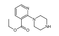 2-(哌嗪-1-基)烟酸乙酯结构式