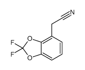2-(2,2-difluoro-1,3-benzodioxol-4-yl)acetonitrile结构式