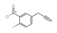 4-氟-3-硝基苯乙腈结构式