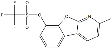 2-甲基苯并呋喃[2,3-B]吡啶-8-基-三氟甲磺酸酯结构式