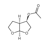 3-acetoxy-(3R,3αS,6αR)-bis-tetrahydrofuran Structure