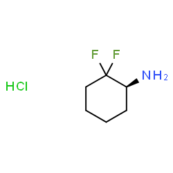 (1S)-2,2-二氟环己-1-胺盐酸盐结构式