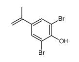 2,6-dibromo-4-prop-1-en-2-ylphenol结构式